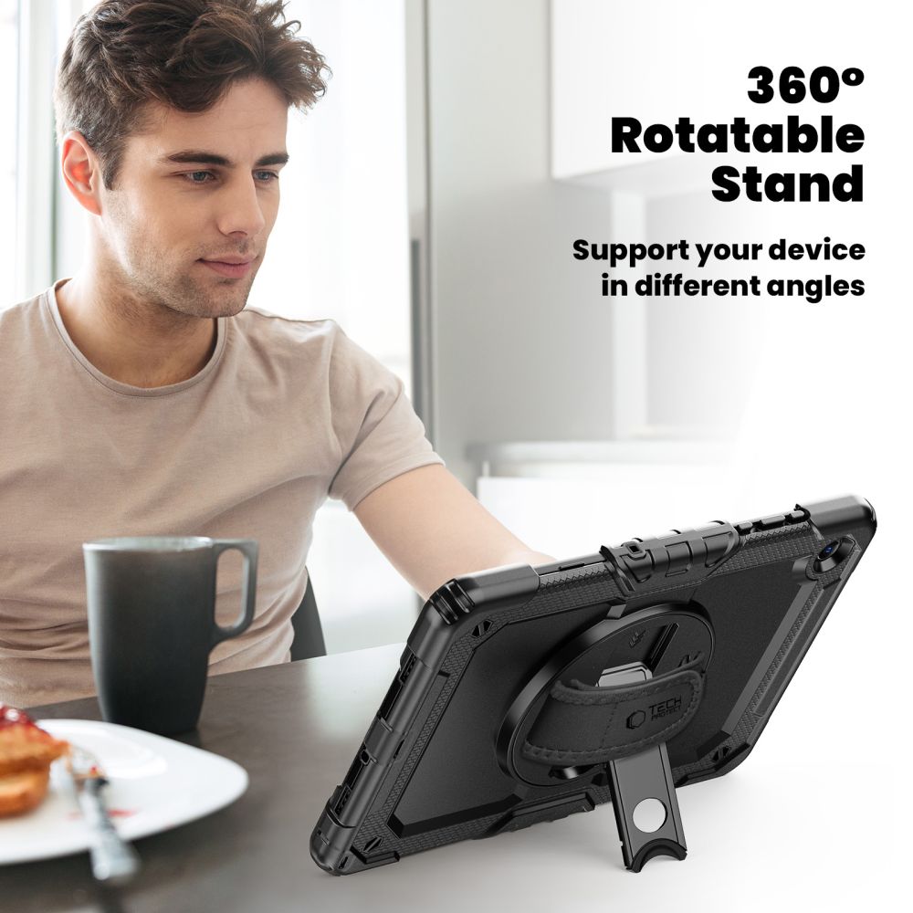 Tech-Protect Solid Case för Samsung Galaxy Tab A9+/A11+ 11.0 X210/X215/X216/X230/X235/X236 - Svart