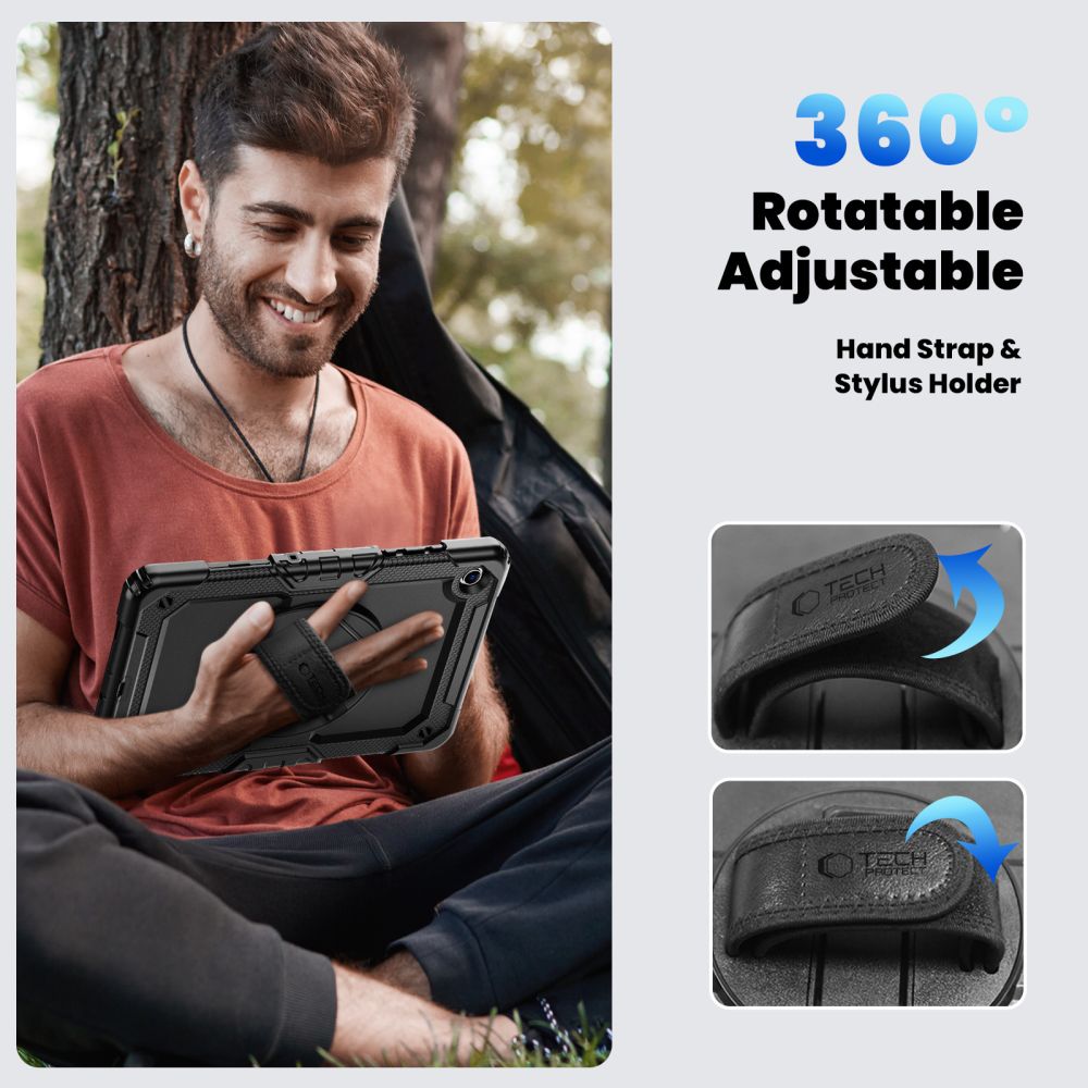 Tech-Protect Solid Case för Samsung Galaxy Tab A9+/A11+ 11.0 X210/X215/X216/X230/X235/X236 - Svart