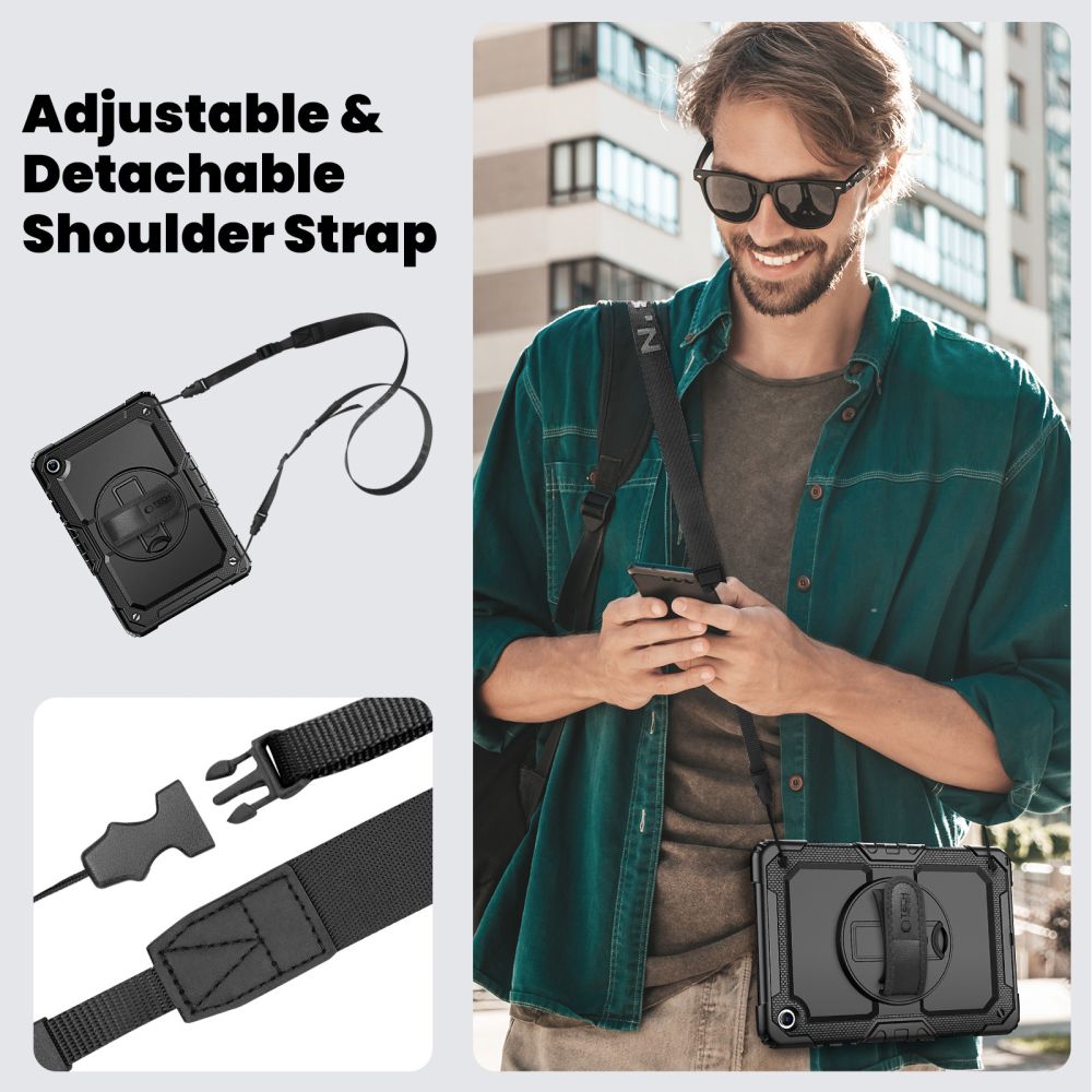 Tech-Protect Solid Case för Samsung Galaxy Tab A9+/A11+ 11.0 X210/X215/X216/X230/X235/X236 - Svart
