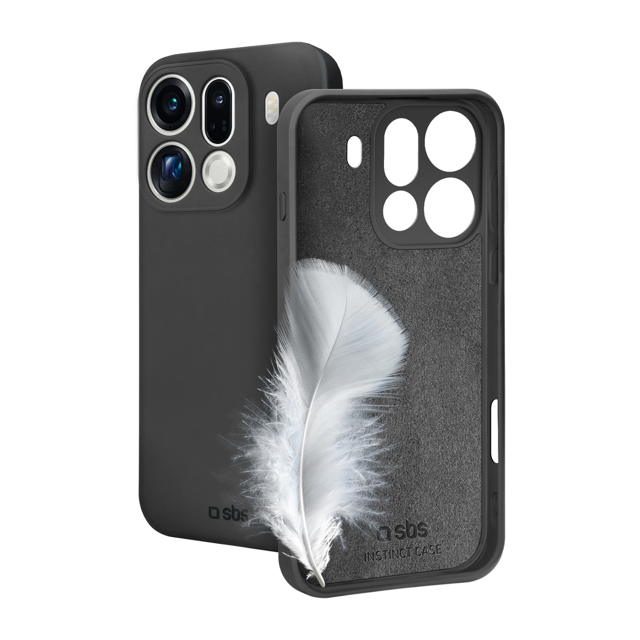 SBS Instinct-fodral för Oppo Find X9 Pro - Svart