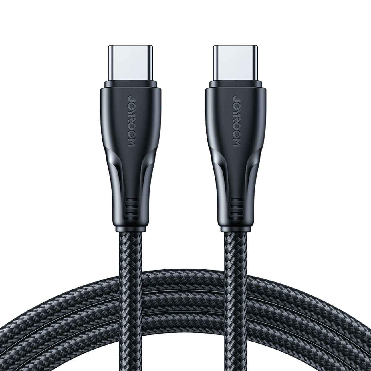 Joyroom S-A11 Surpass-kabel 60W USB-C - USB-C 0,25 m - svart