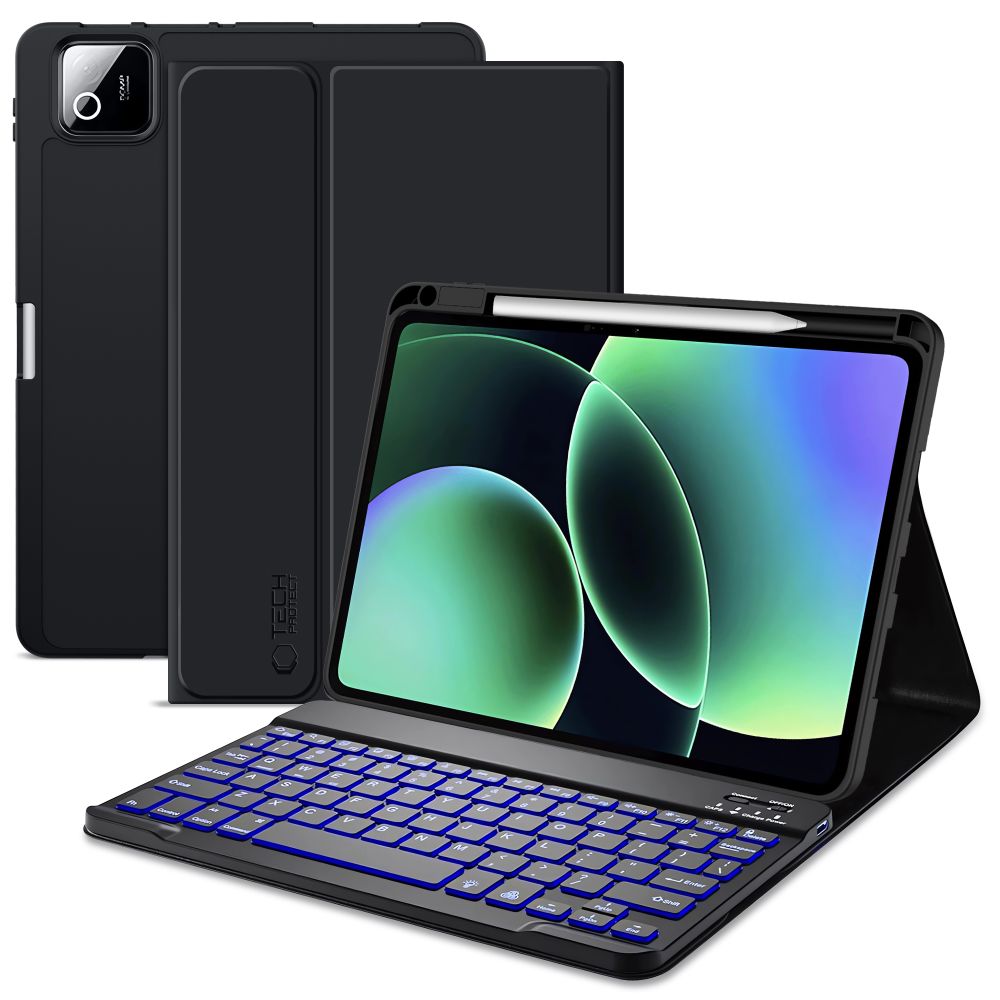 Tech-Protect SC Pen + Keyboard Case för Xiaomi Pad 11,2" 7 / 7 Pro / 8 / 8 Pro - Svart