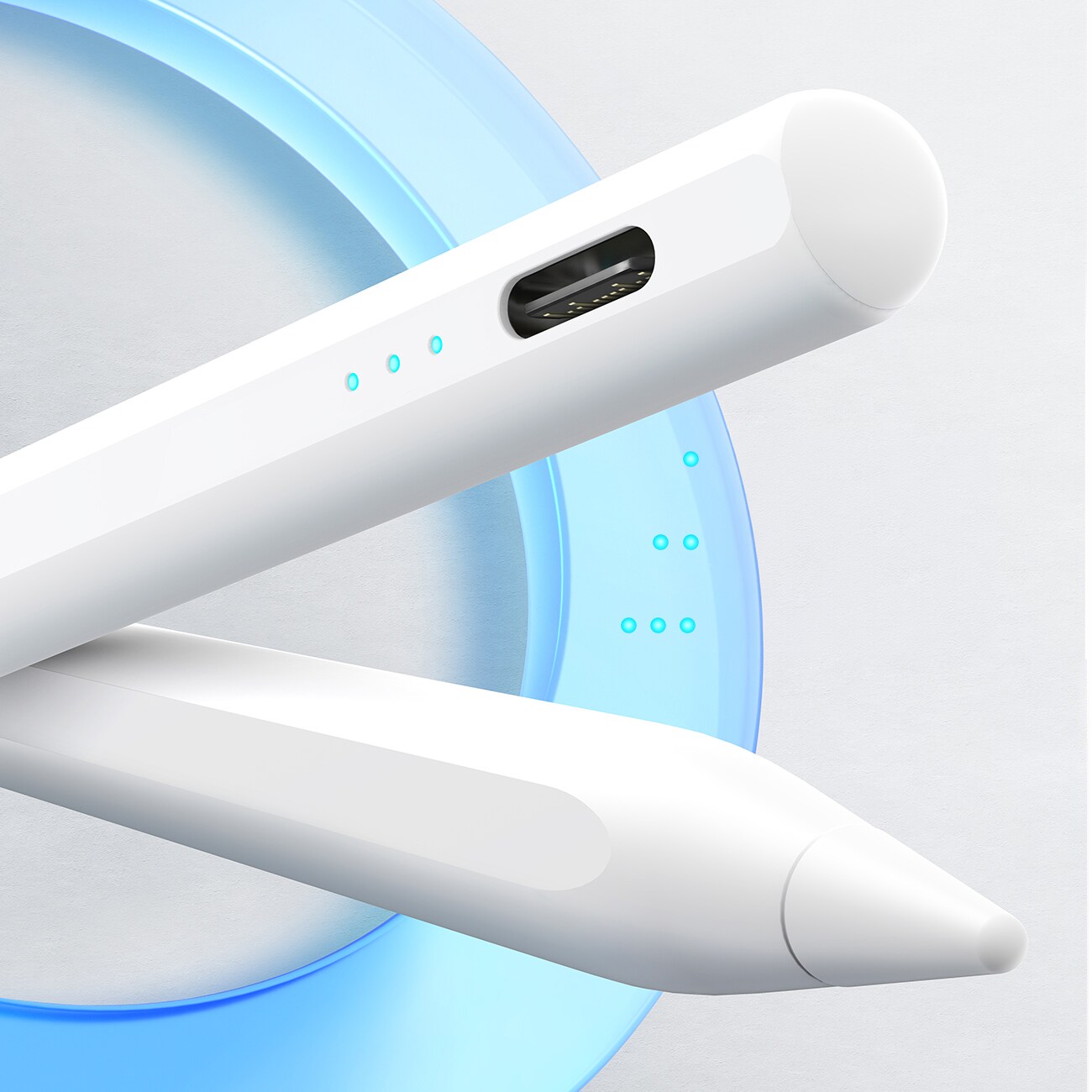 Joyroom JR-X9S Pro Active Stylus med 2 utbytbara spetsar - vit