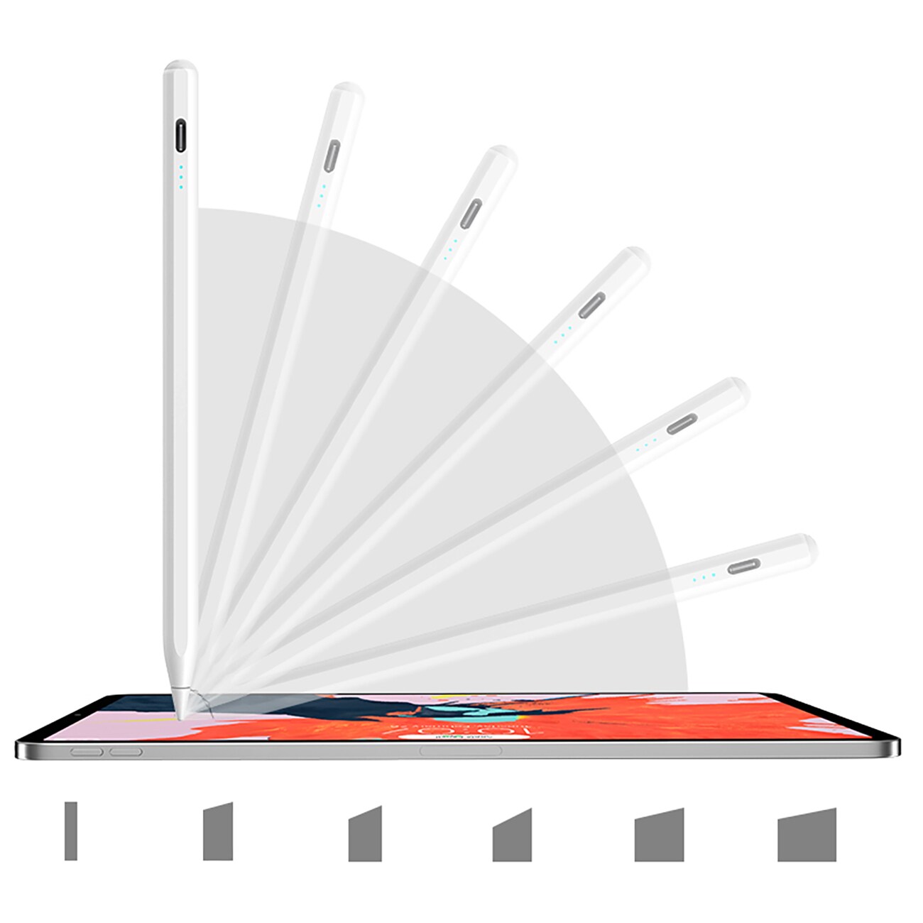 Joyroom JR-X9S Pro Active Stylus med 2 utbytbara spetsar - vit