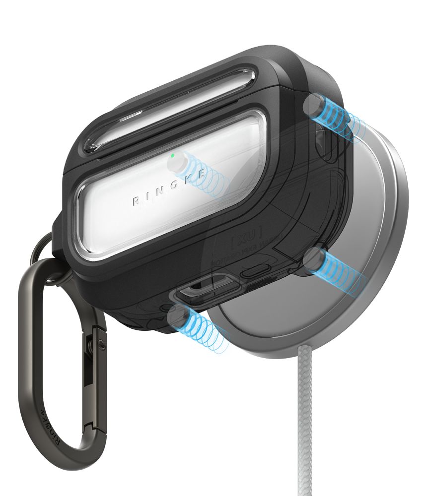 Ringke UX Magnetiskt fodral för AirPods Pro 3 - svart och klar