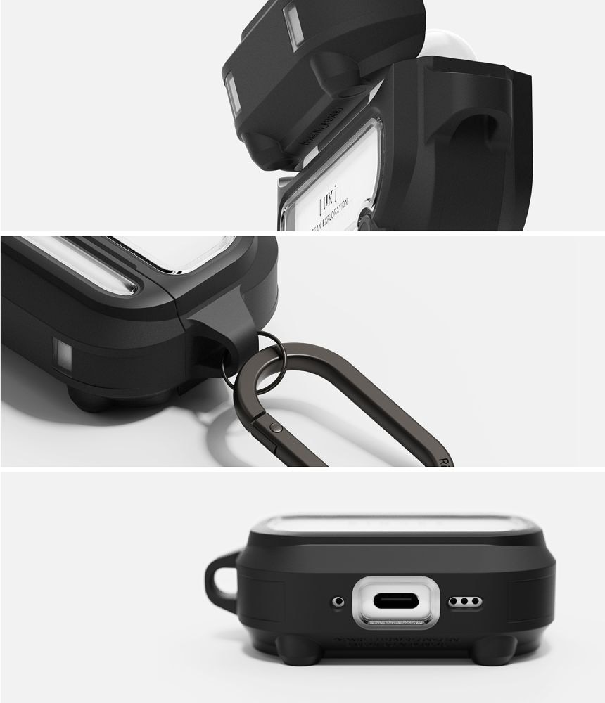 Ringke UX Magnetiskt fodral för AirPods Pro 3 - svart och klar