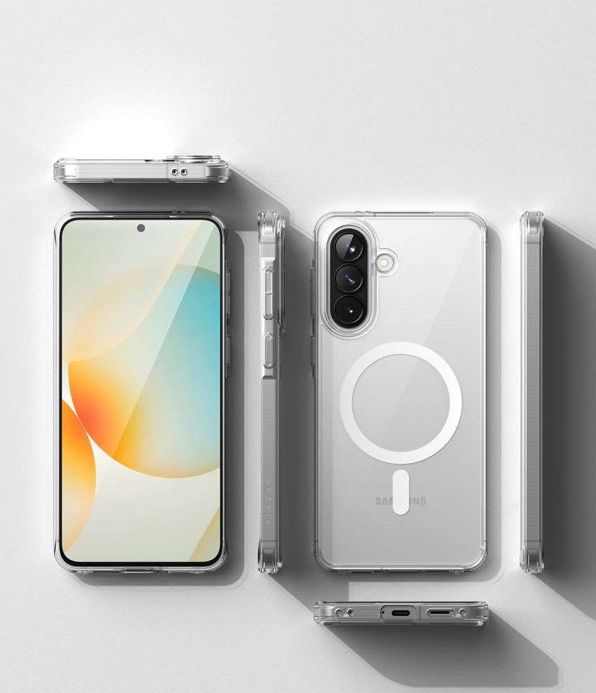 Ringke Fusion magnetisk MagSafe-etui til Samsung Galaxy A57 5G - Transparent