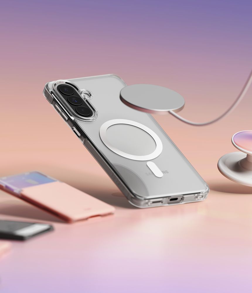 Ringke Fusion magnetisk MagSafe-etui til Samsung Galaxy A57 5G - Transparent