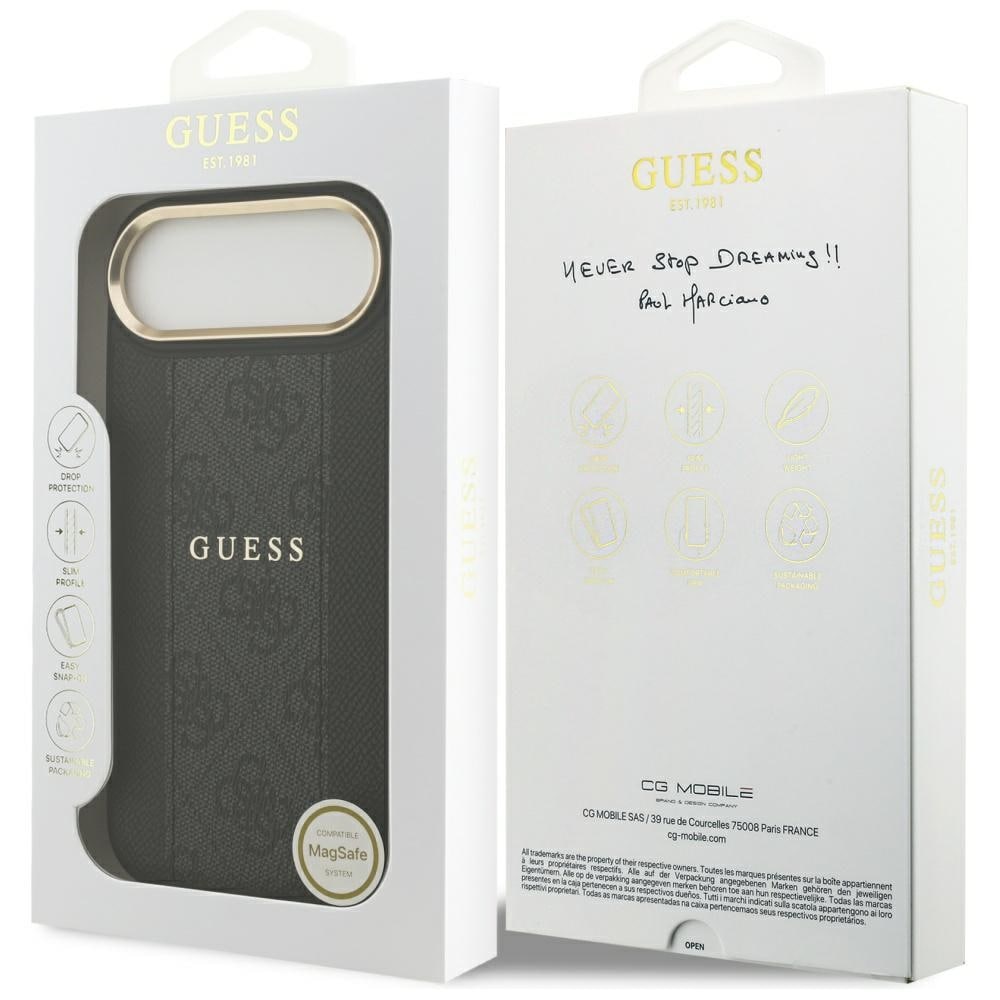 Guess 4G Stripe MagSafe-fodral för iPhone Air - svart