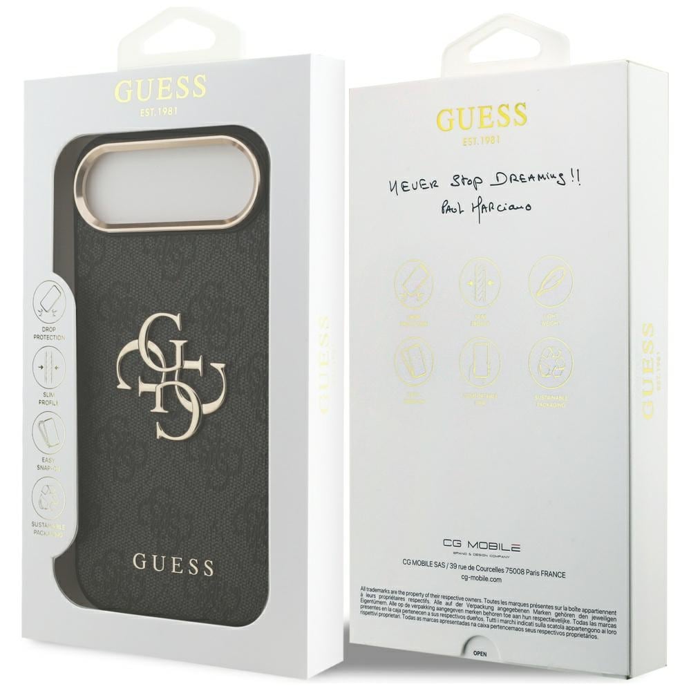Guess 4G Big 4G Classic Logo Fodral för iPhone Air - Svart och guld