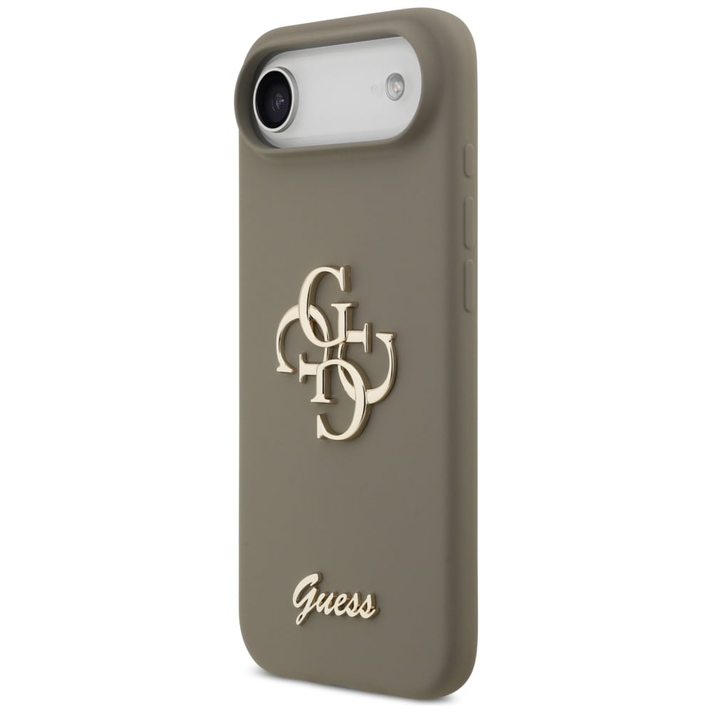 Guess Silikon Big 4G Script Fodral för iPhone Air - Brun