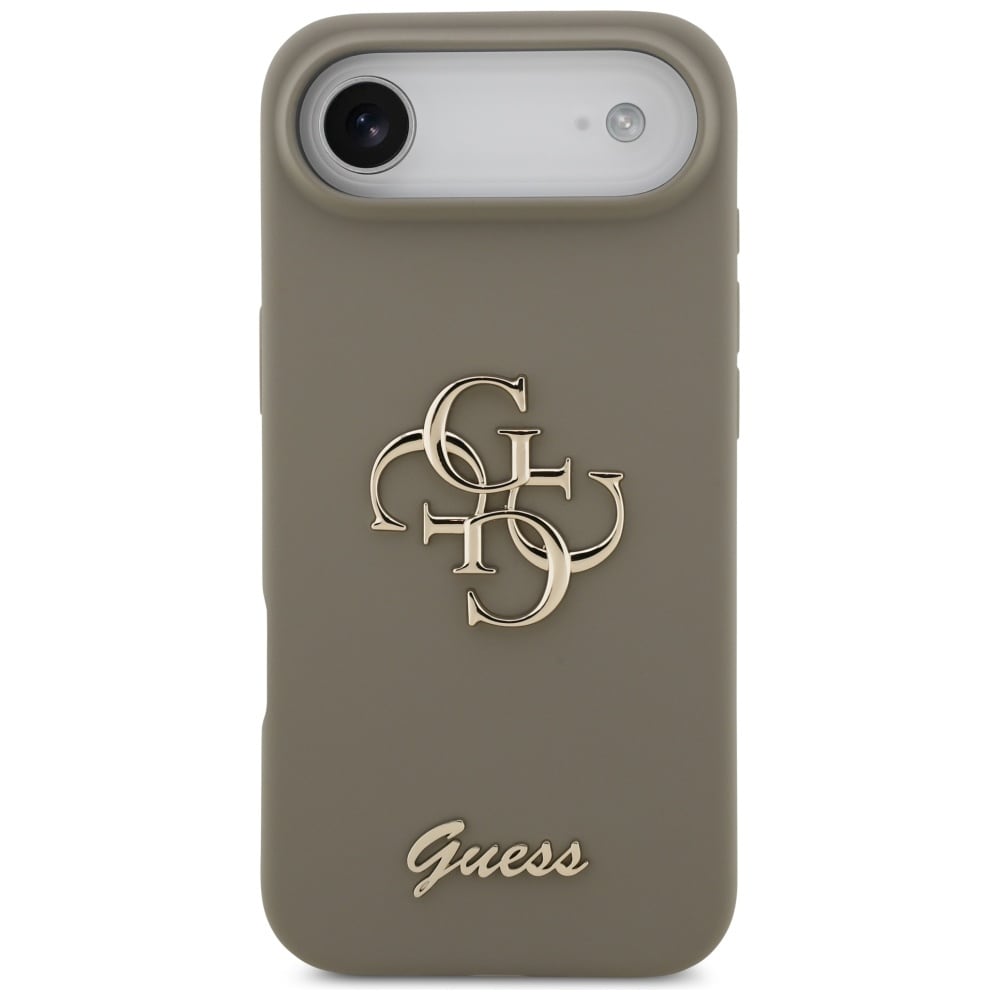 Guess Silikon Big 4G Script Fodral för iPhone Air - Brun