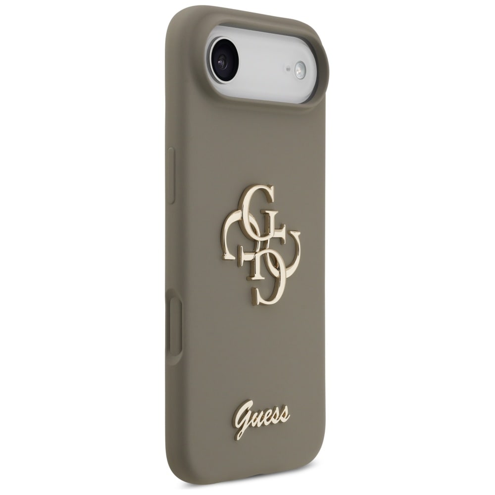 Guess Silikon Big 4G Script Fodral för iPhone Air - Brun