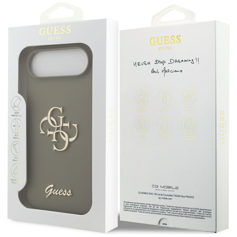 Guess Silikon Big 4G Script Fodral för iPhone Air - Brun