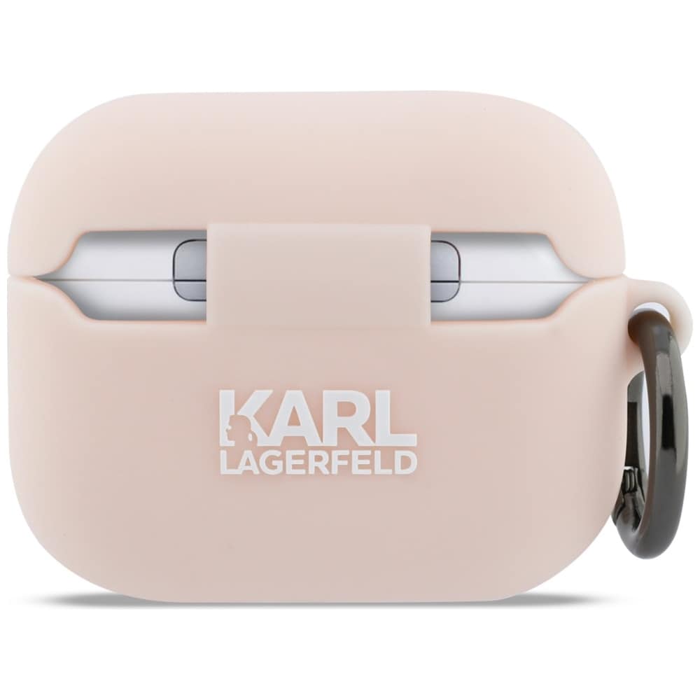 Karl Lagerfeld Silicone Chaupette Head 3D Fodral för AirPods Pro 3 - Rosa