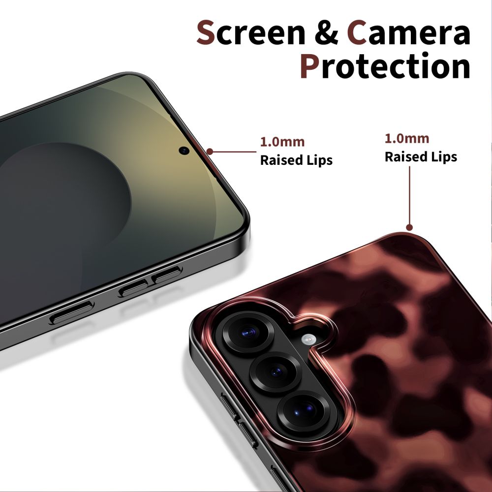Tech-Protect Lamano MagSafe-fodral för Samsung Galaxy A57 5G - Svart och brunt