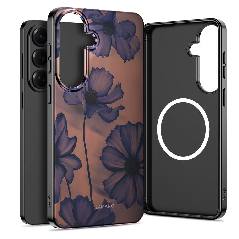 Tech-Protect Lamano MagSafe-fodral för Samsung Galaxy A57 5G - Brun och lila