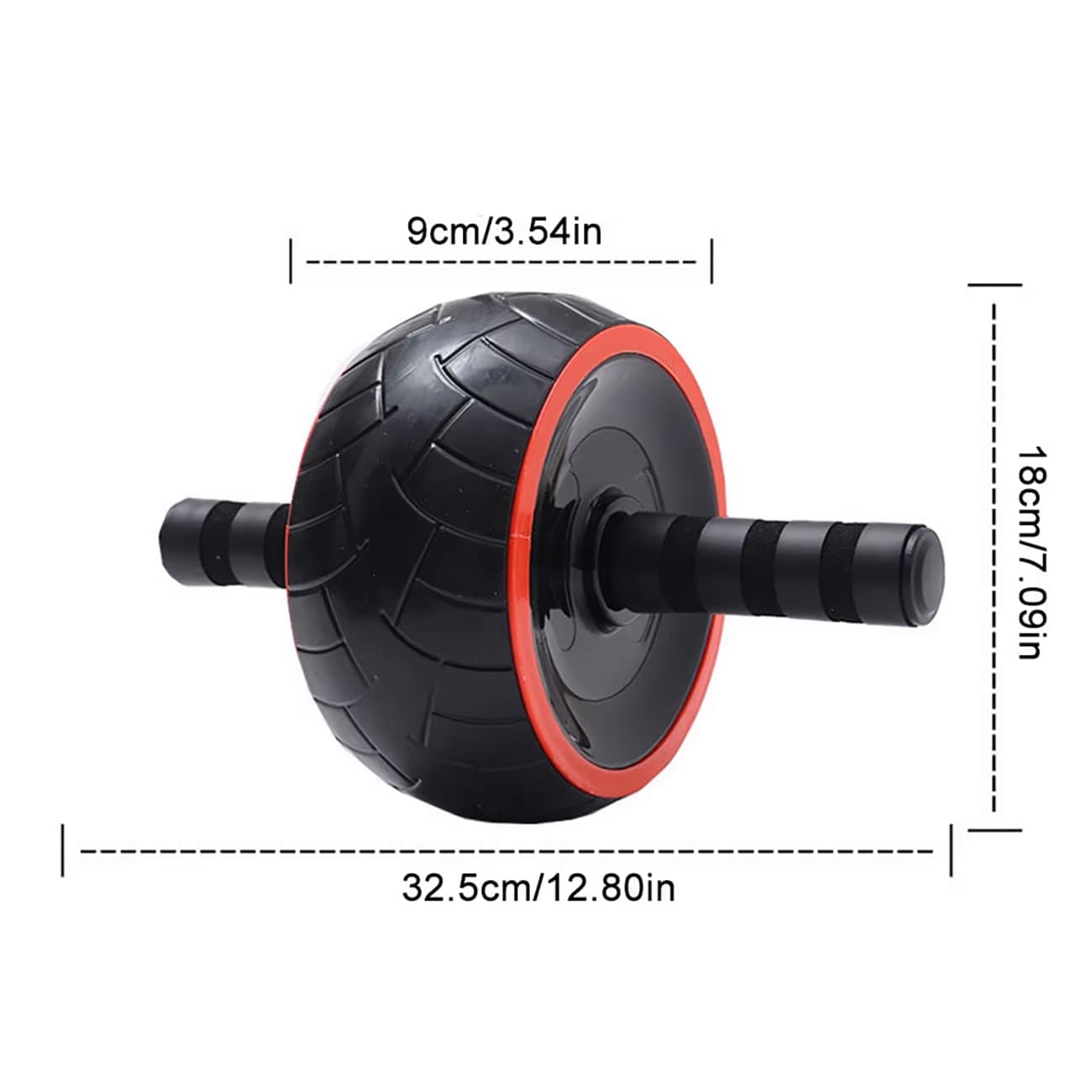Wozinsky WKDC-17 Ab Wheel med matte - svart