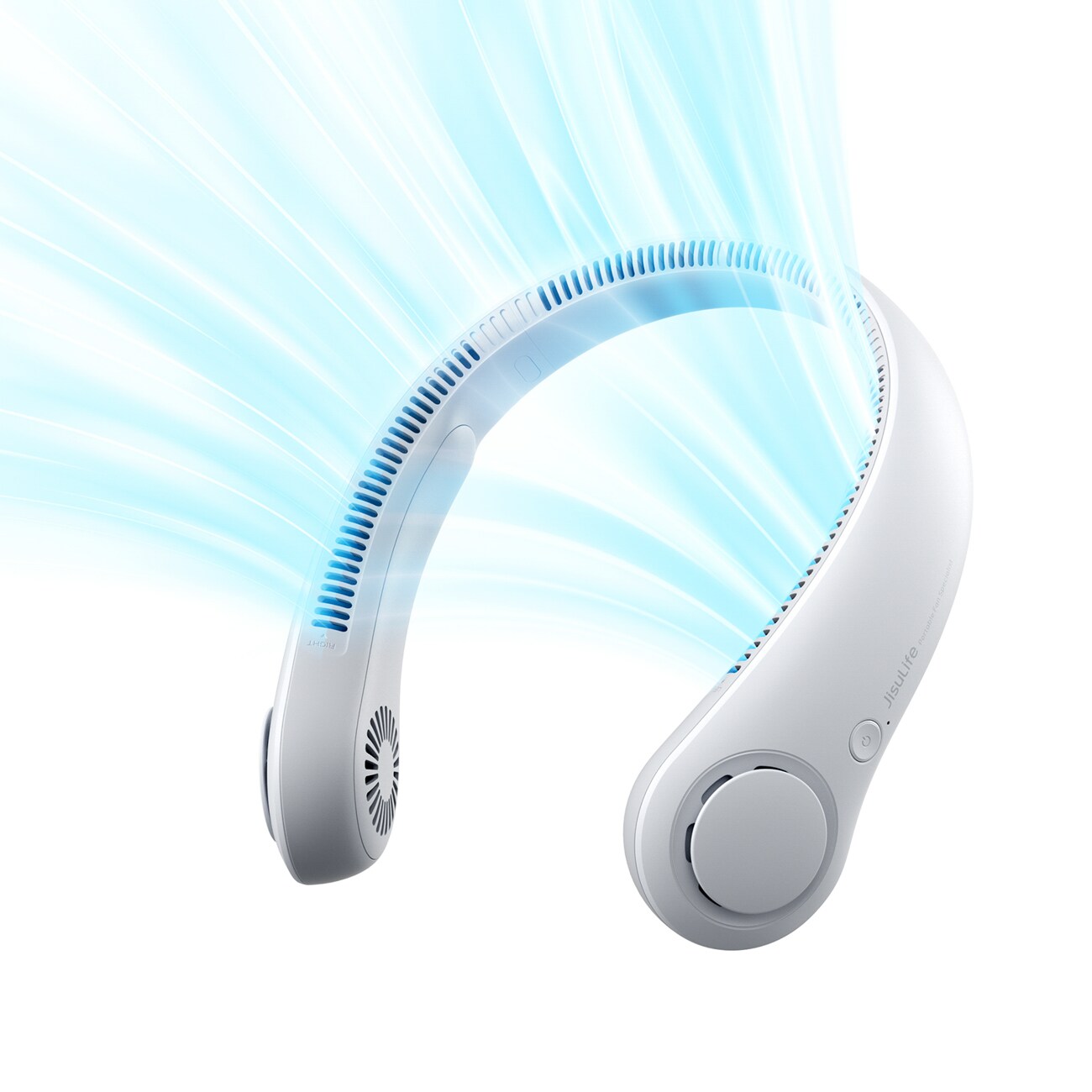 Jisulife Neck Fan 3 4000mAh bärbar halsfläkt - grå