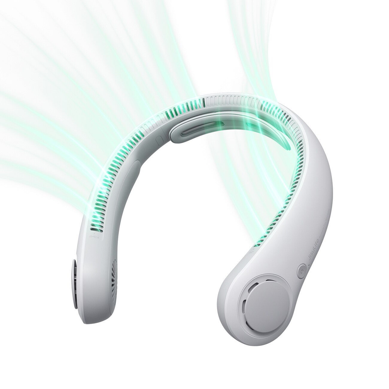 Jisulife Neck Fan 4 5000mAh bärbar USB-halsfläkt - grå