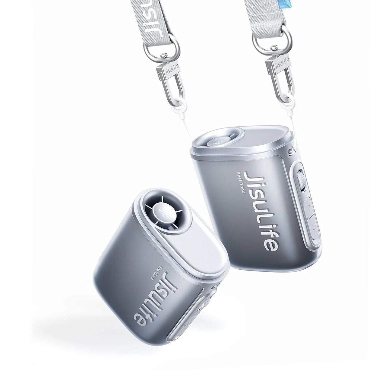 Jisulife Neck Fan 5 4500mAh Mini Fläkt med nyckelband - Svart