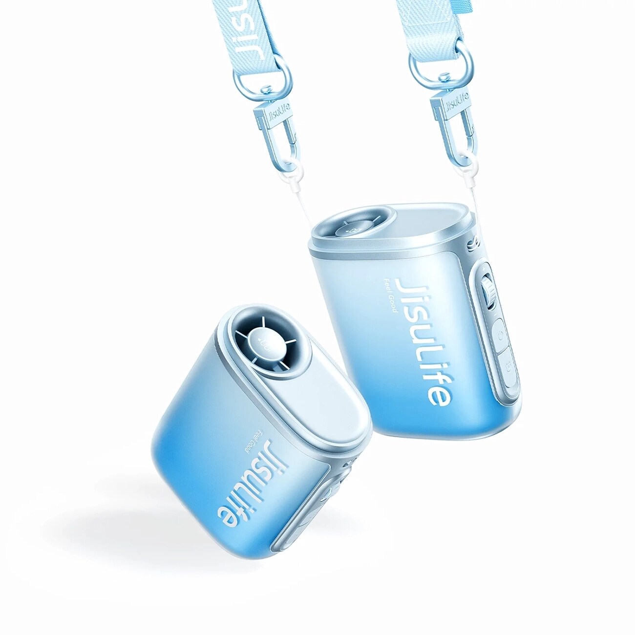 Jisulife Neck Fan 5 4500mAh Mini Fläkt med nyckelband - Blå