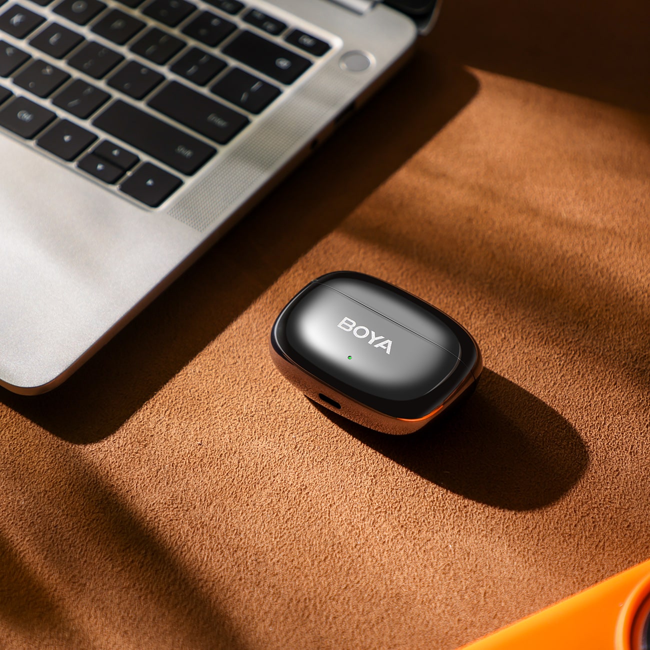 BOYA mini 2-02 trådlösa mikrofoner 2,4 GHz USB-C - svart