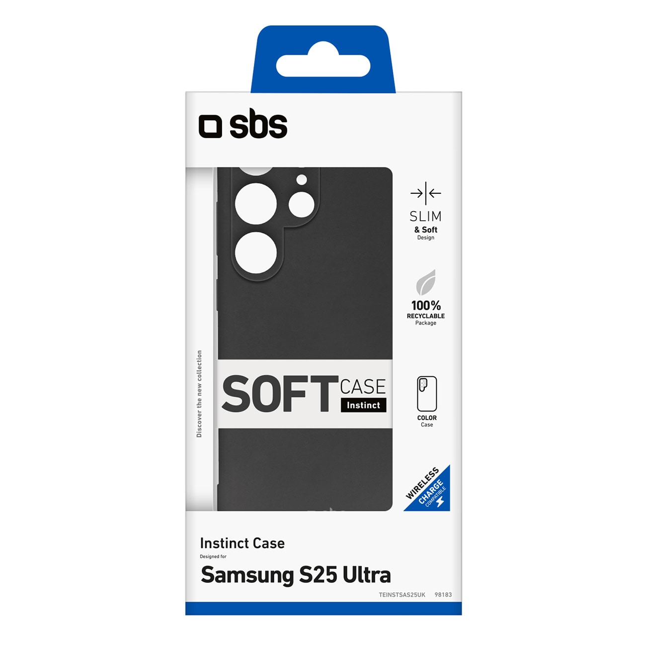 SBS Instinct-fodral för Samsung Galaxy S25 Ultra - Svart