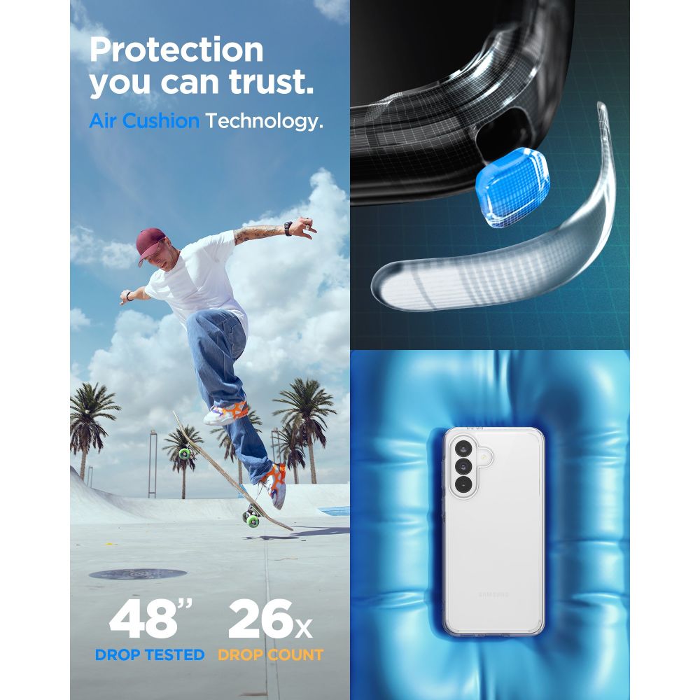 Spigen Ultra Hybrid-fodral för Samsung Galaxy A37 5G - Transparent