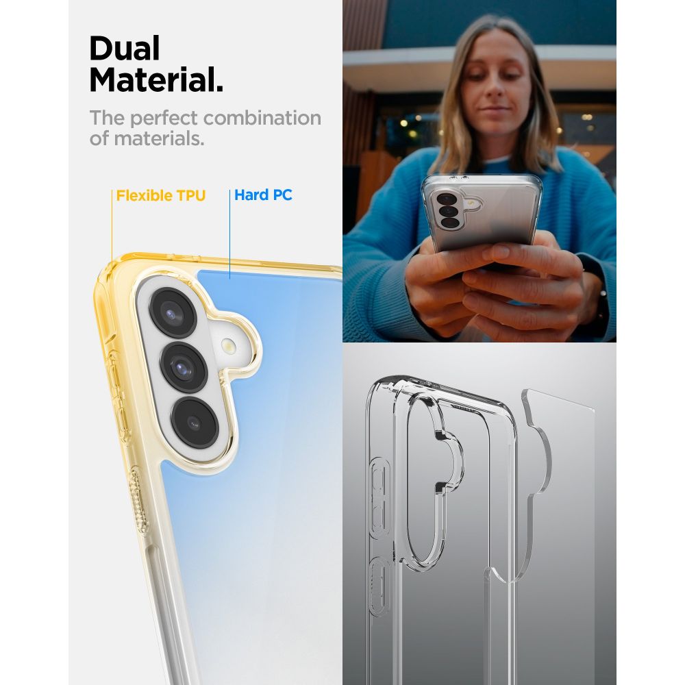 Spigen Ultra Hybrid-fodral för Samsung Galaxy A37 5G - Transparent