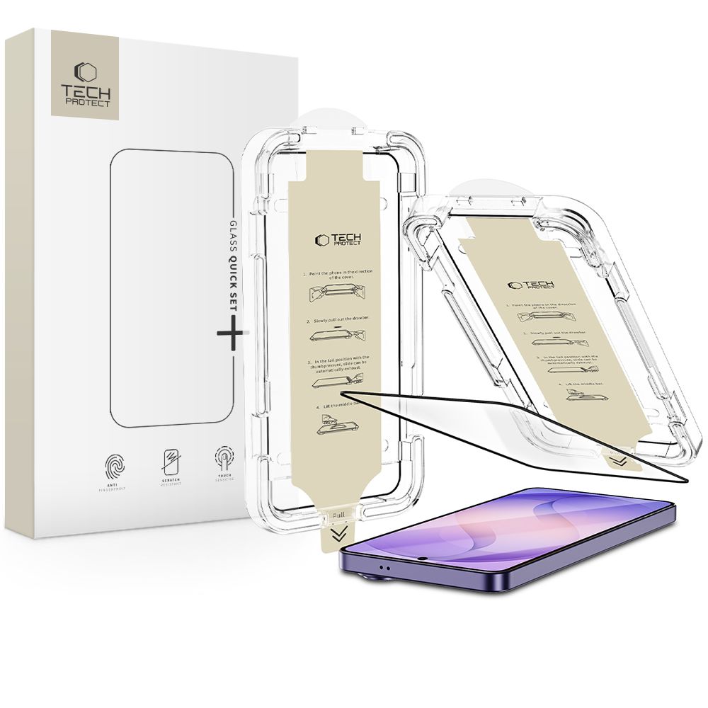 Tech-Protect Quick Set AR+ Antireflexglas för Samsung Galaxy S26 Ultra - Svart