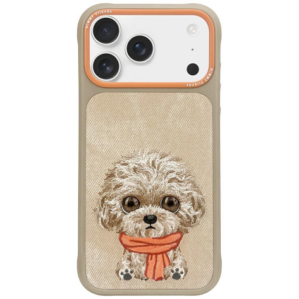 Nimmy Big Eyed Pet 2.0 Hundfodral för iPhone 17 Pro Max - Beige