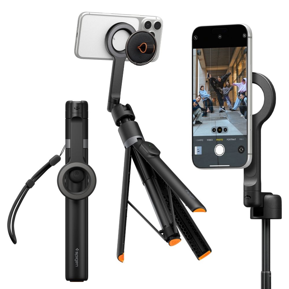 Spigen S582W Bluetooth-selfiepinne – svart
