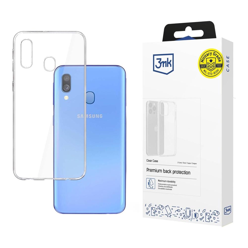 Samsung Galaxy A40 – 3mk genomskinligt skal