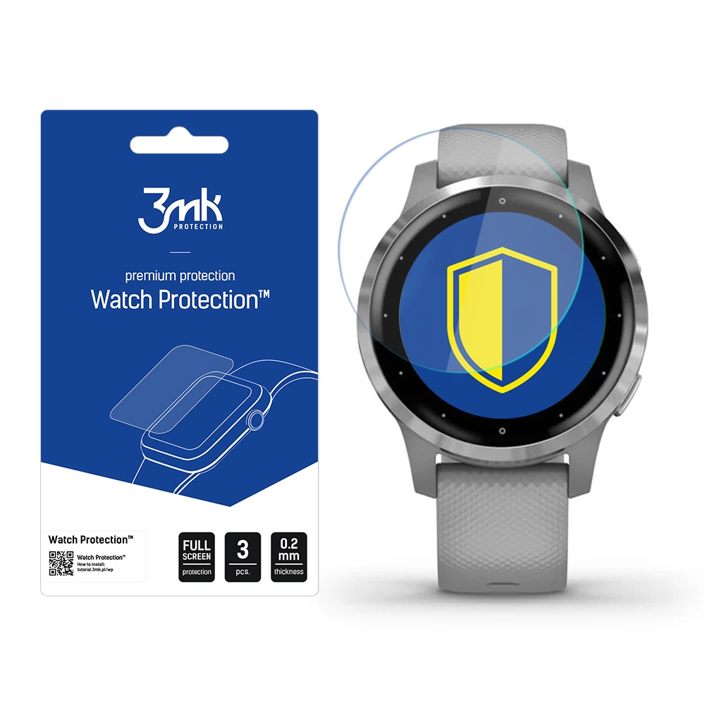 Garmin Vivoactive 4S – 3mk Watch Protection™ jämfört med ARC+