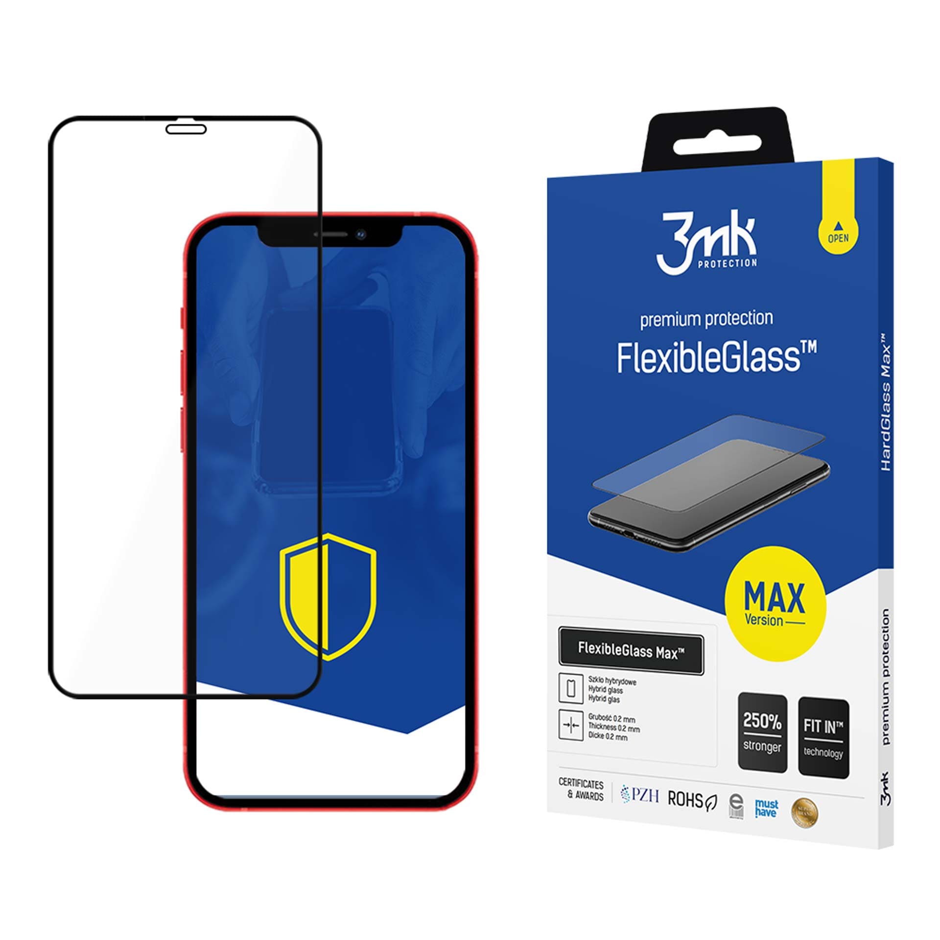 3mk FlexibleGlass Max™ hybridglas för iPhone 12 Pro Max