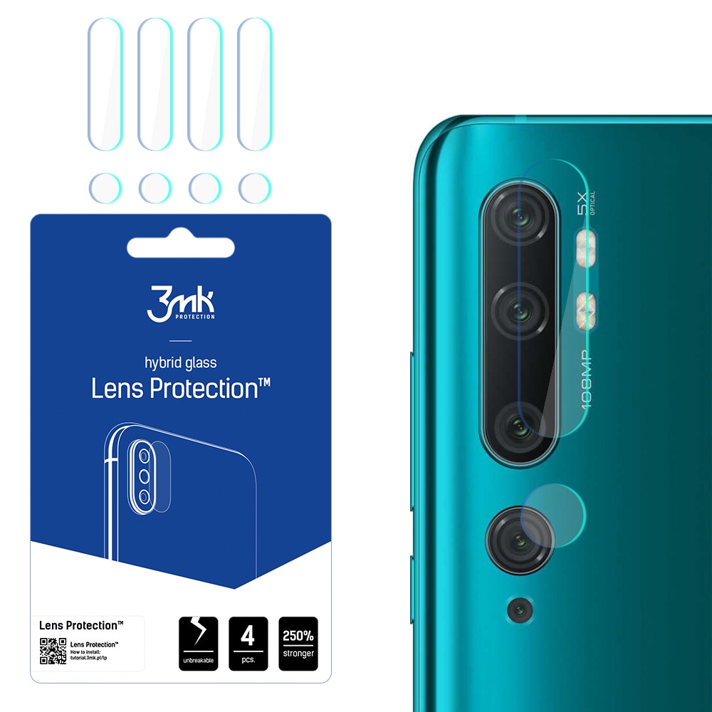 3mk Lens Protection™ hybridkameraglas för Xiaomi Mi Note 10
