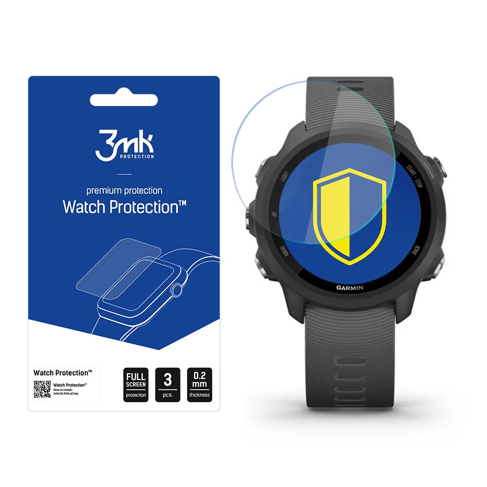3mk Watch Protection™ v. FlexibleGlass hybridglas till Garmin Forerunner 245