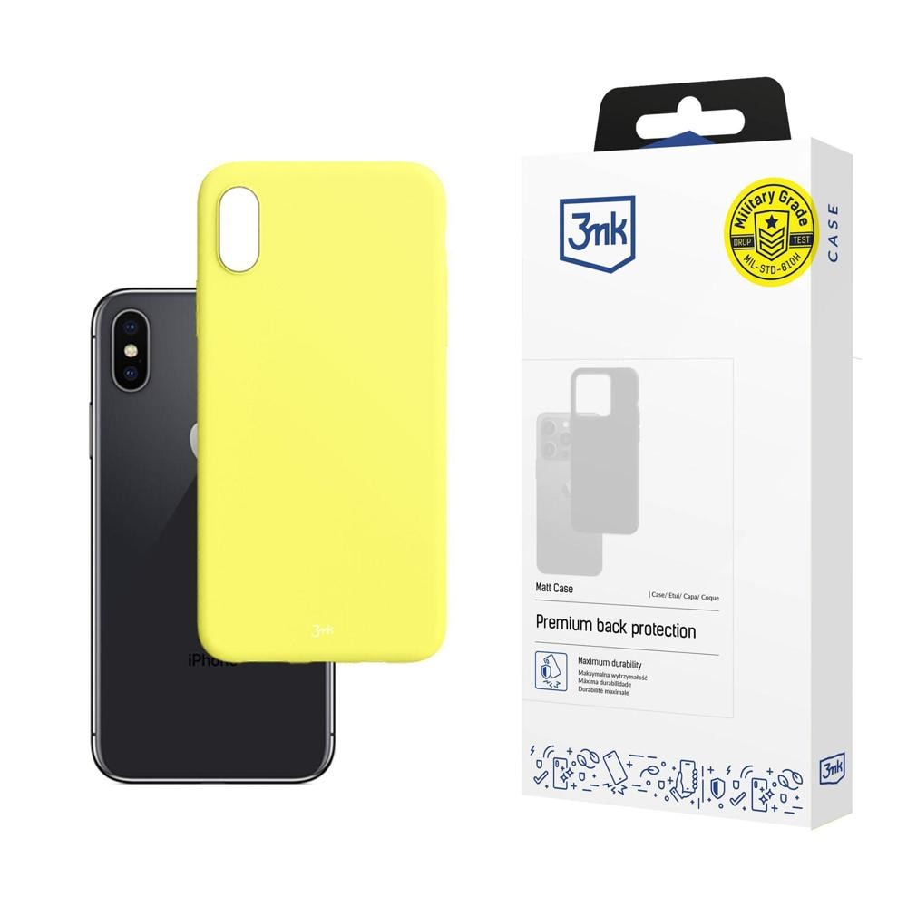 3mk Mattfodral för iPhone X / XS – gult