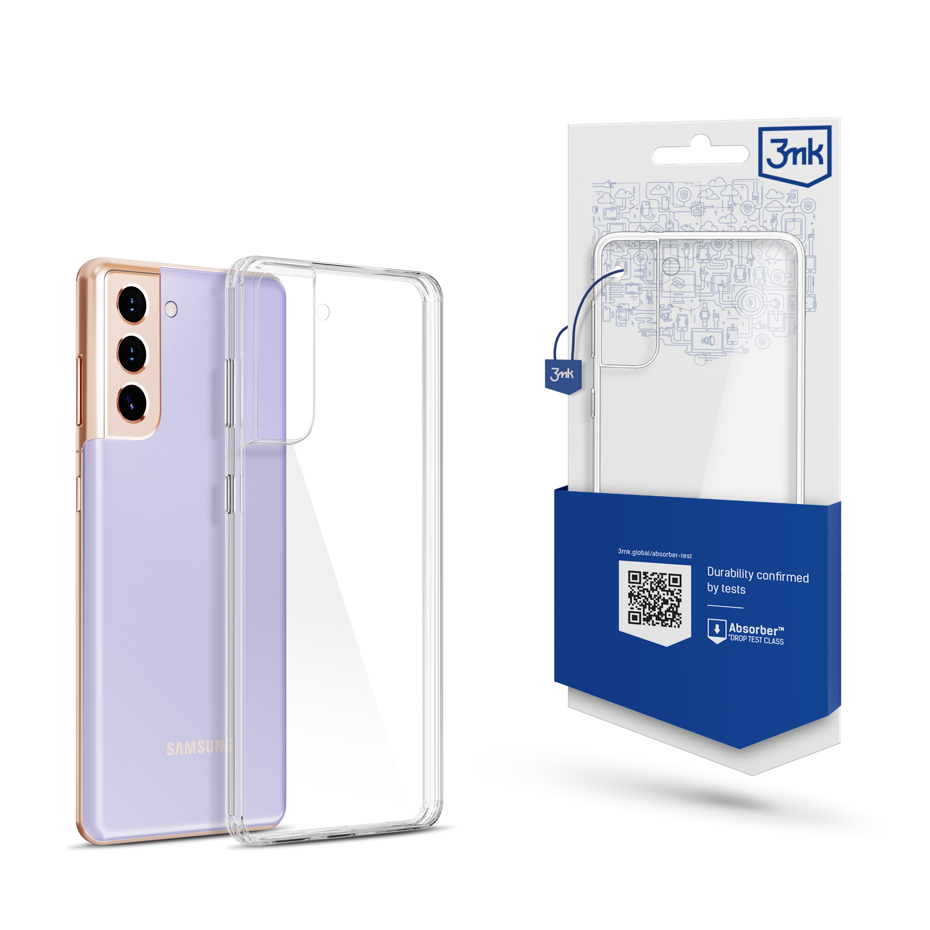 3mk genomskinligt skal till Samsung Galaxy S21 5G – transparent