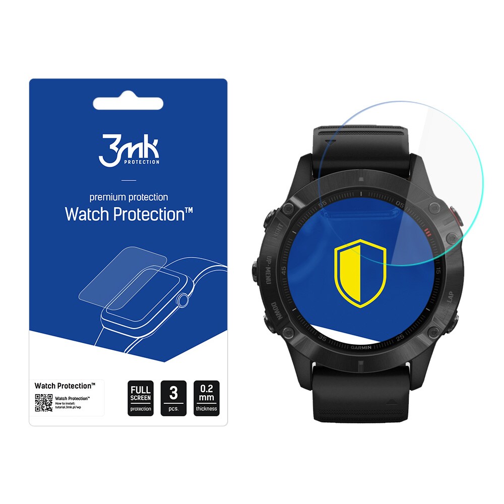 Garmin Fenix 6 Pro – 3mk Watch Protection™ mot FlexibleGlass Lite