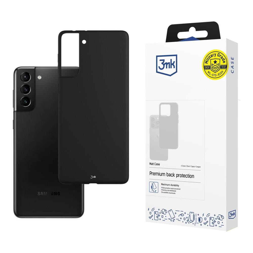 3mk matt skal till Samsung Galaxy S21+ 5G – svart