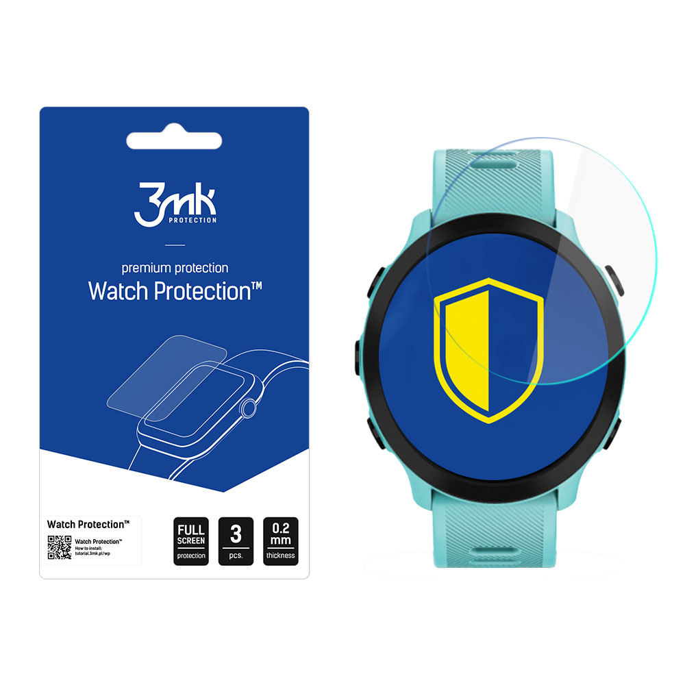 Garmin Forerunner 55 – 3mk Watch Protection™ jämfört med FlexibleGlass Lite