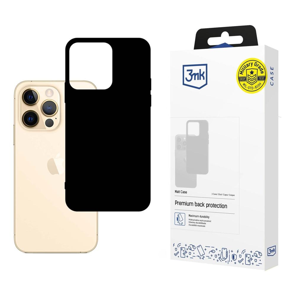 Apple iPhone 13 Pro – 3mk matt skal, svart