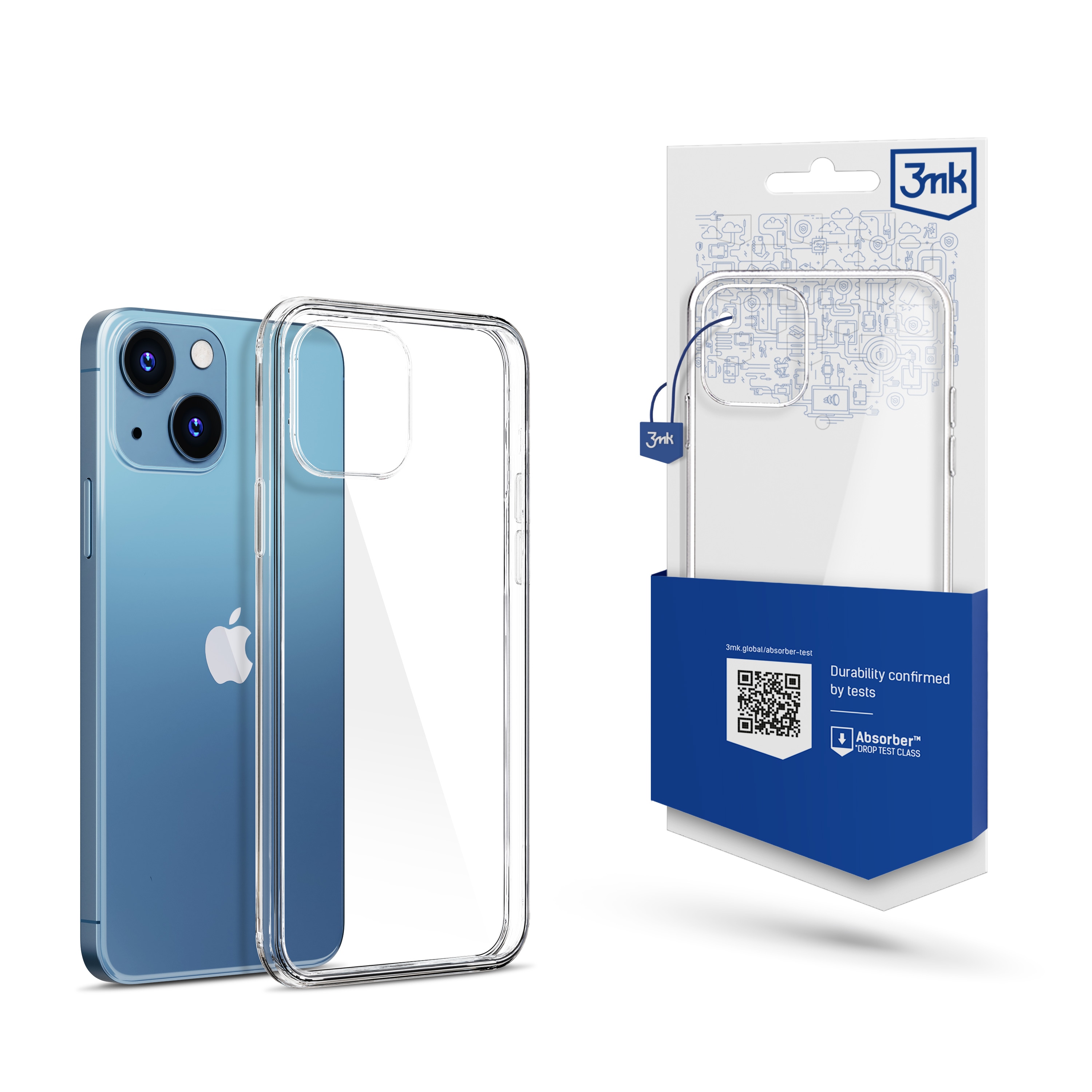 Apple iPhone 13 Mini – 3mk genomskinligt skal