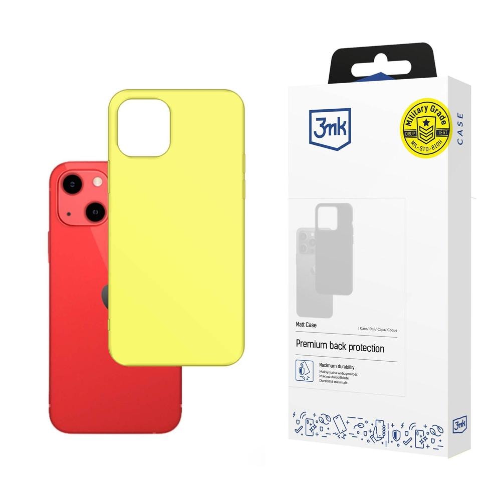 Skal till iPhone 13 från serien 3mk Matt Case – lime