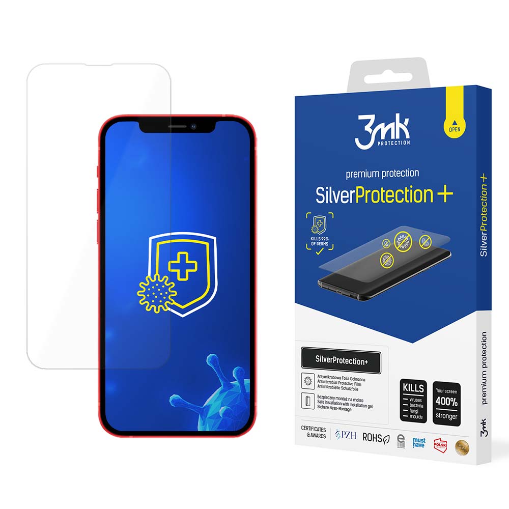 iPhone 13 Pro / iPhone 13 antibakteriellt skärmskydd för gamers – 3mk Silver Protection+ -serien