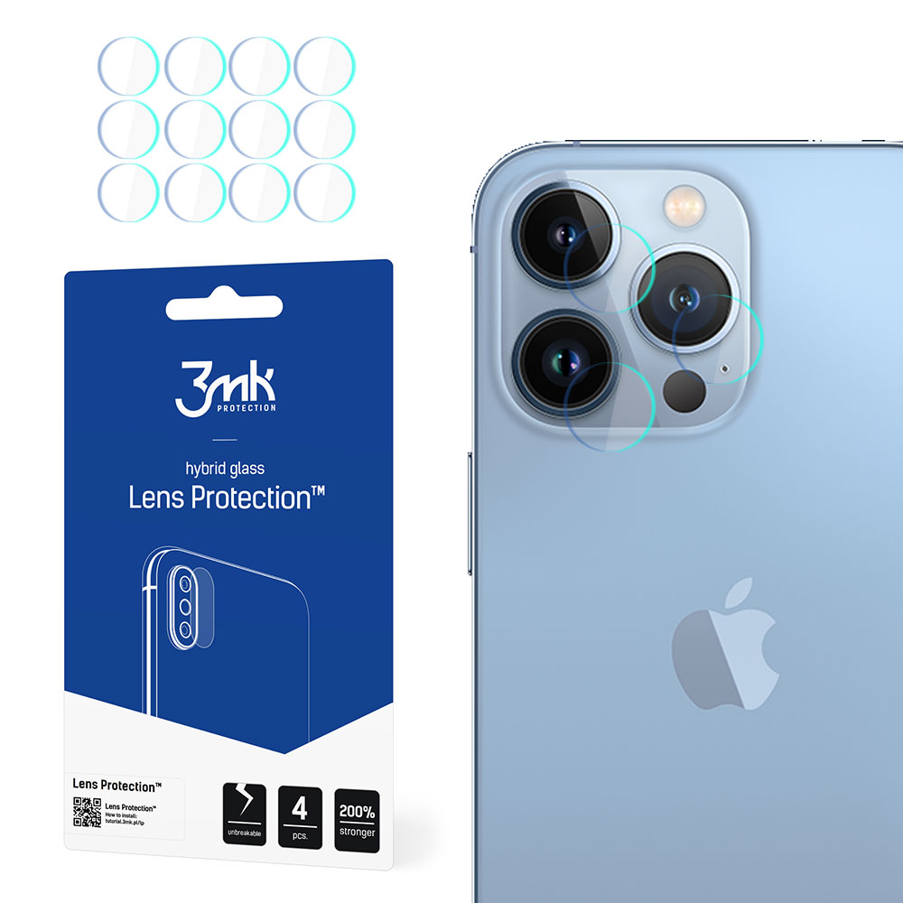 Kameraglas för iPhone 13 Pro 7H från 3mk Lens Protection-serien