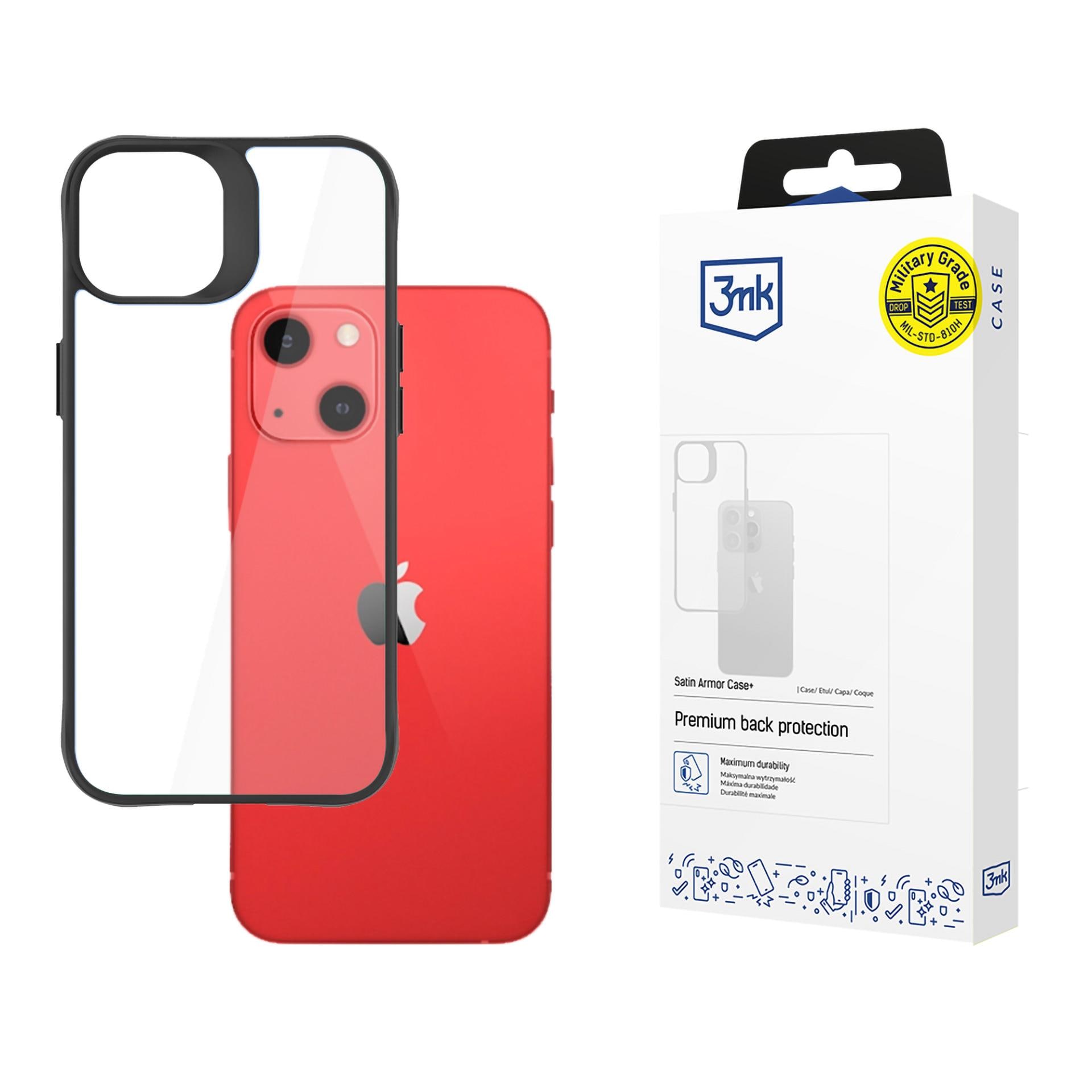 3mk Satin Armor Case+ för iPhone 13-serien – svart