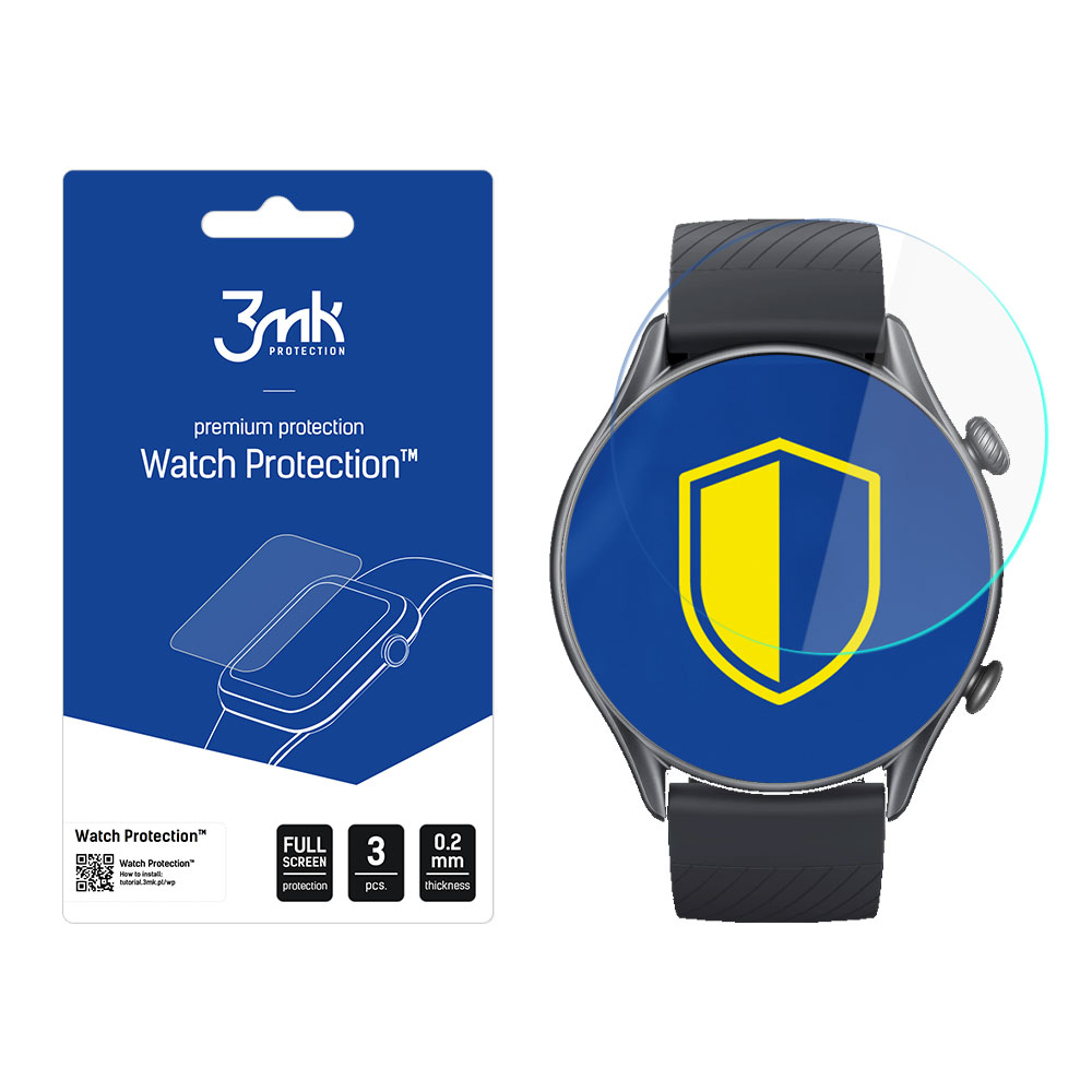 Xiaomi Amazfit GTR 3 – 3mk Watch Protection™ jämfört med ARC+